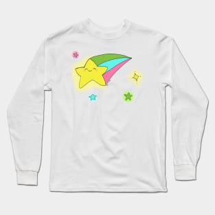 Make your wish on a shooting star Long Sleeve T-Shirt